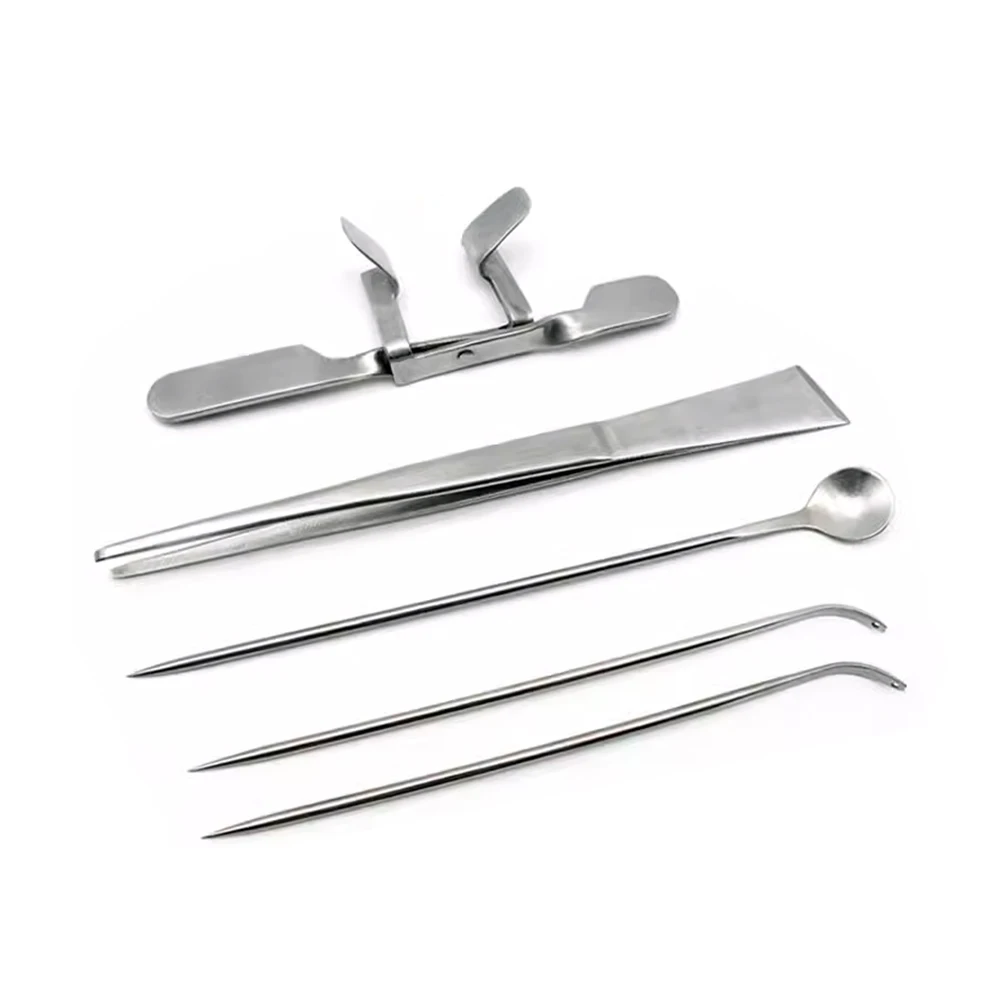 Kit Castração para Aves em Aço Inoxidável com 5 Ferramentas - Imagem 4