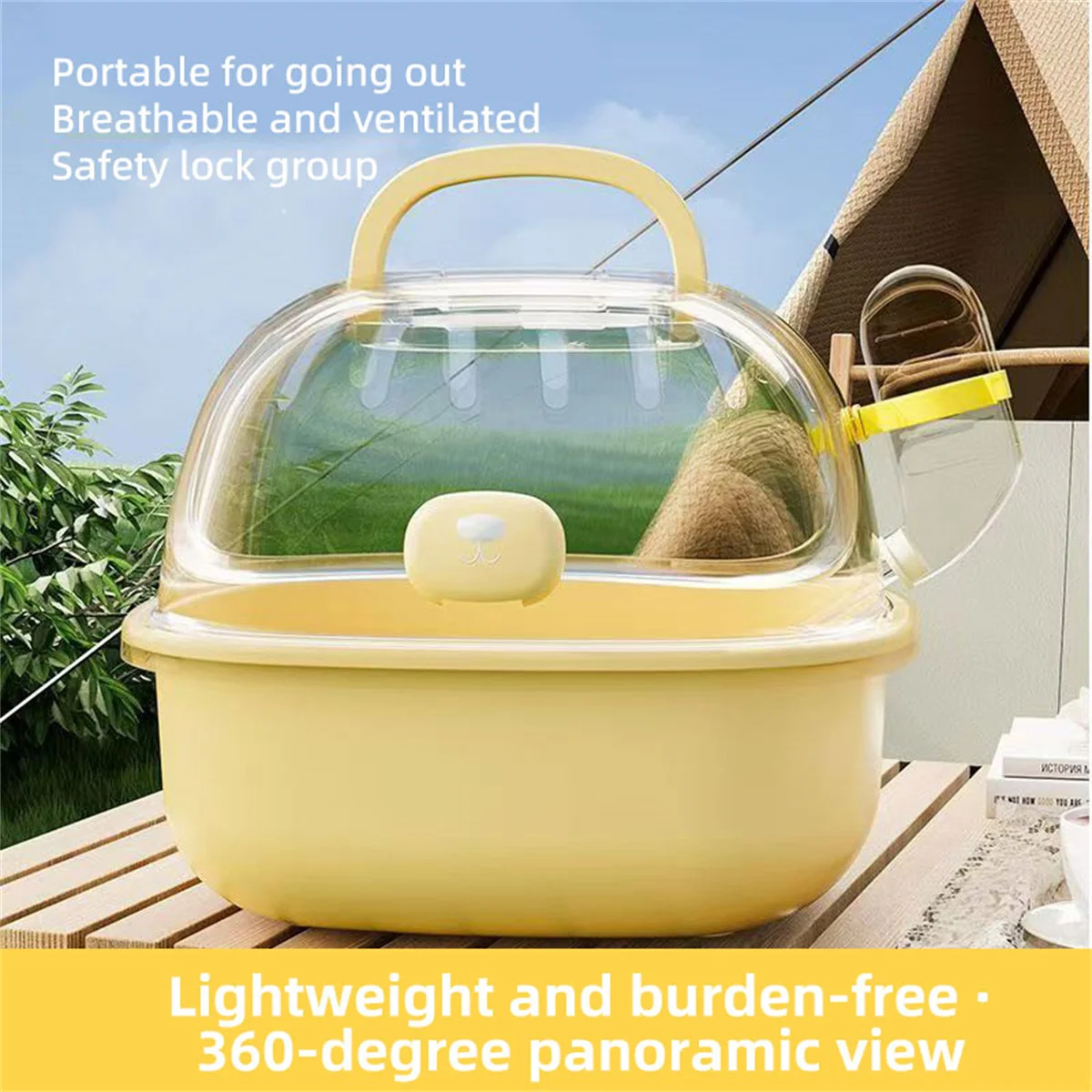 Gaiola Portátil para Hamster com Grande Espaço Externo - Imagem 2