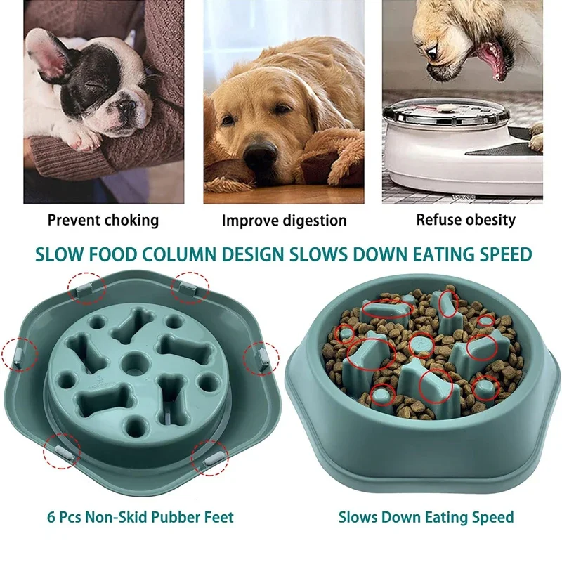 Tigela de Alimentação Lenta para Cães Pequenos e Médios Antiderrapante - Image 4