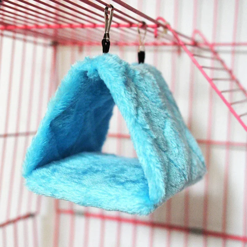 Cama Cabana para Pássaros de Pelúcia 17x12x13 cm para Gaiola - Imagem 4