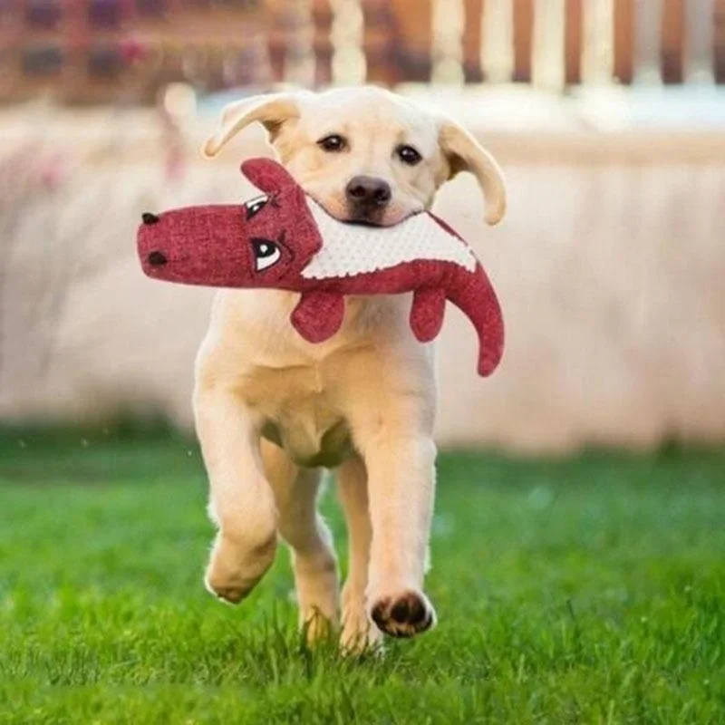 Brinquedo para Cães de Pelúcia com Som em Linho e Algodão - Imagem 2