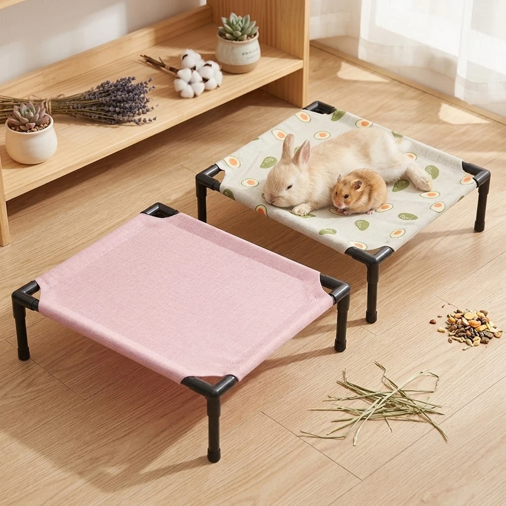 Cama Elevada para Roedores e Gatos com Tecido Respirável e Lavável - Image 2