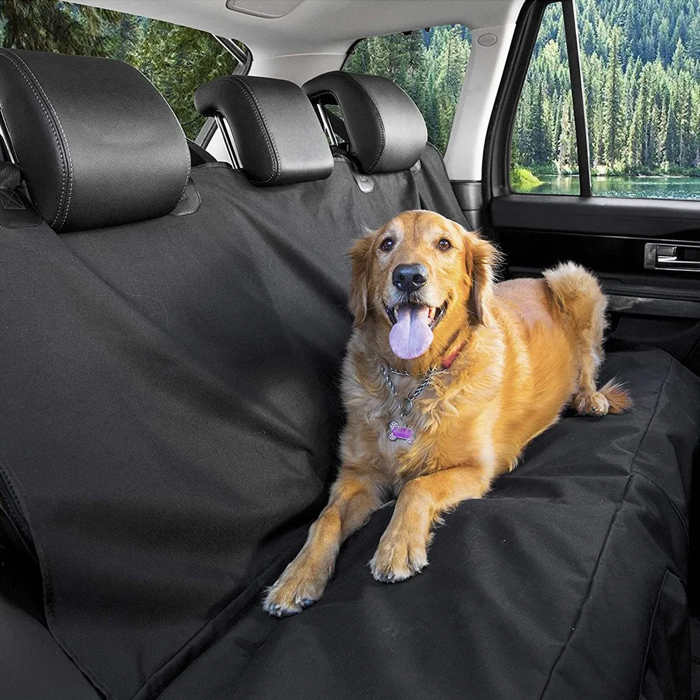 Capa de Carro para Cães Impermeável Dobrável para Banco Traseiro - Image 4