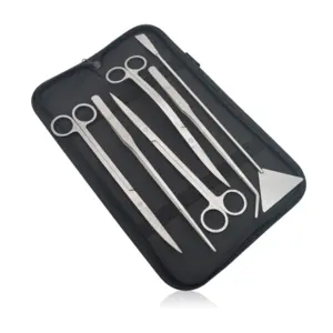 kit ferramentas aquário aço inoxidável