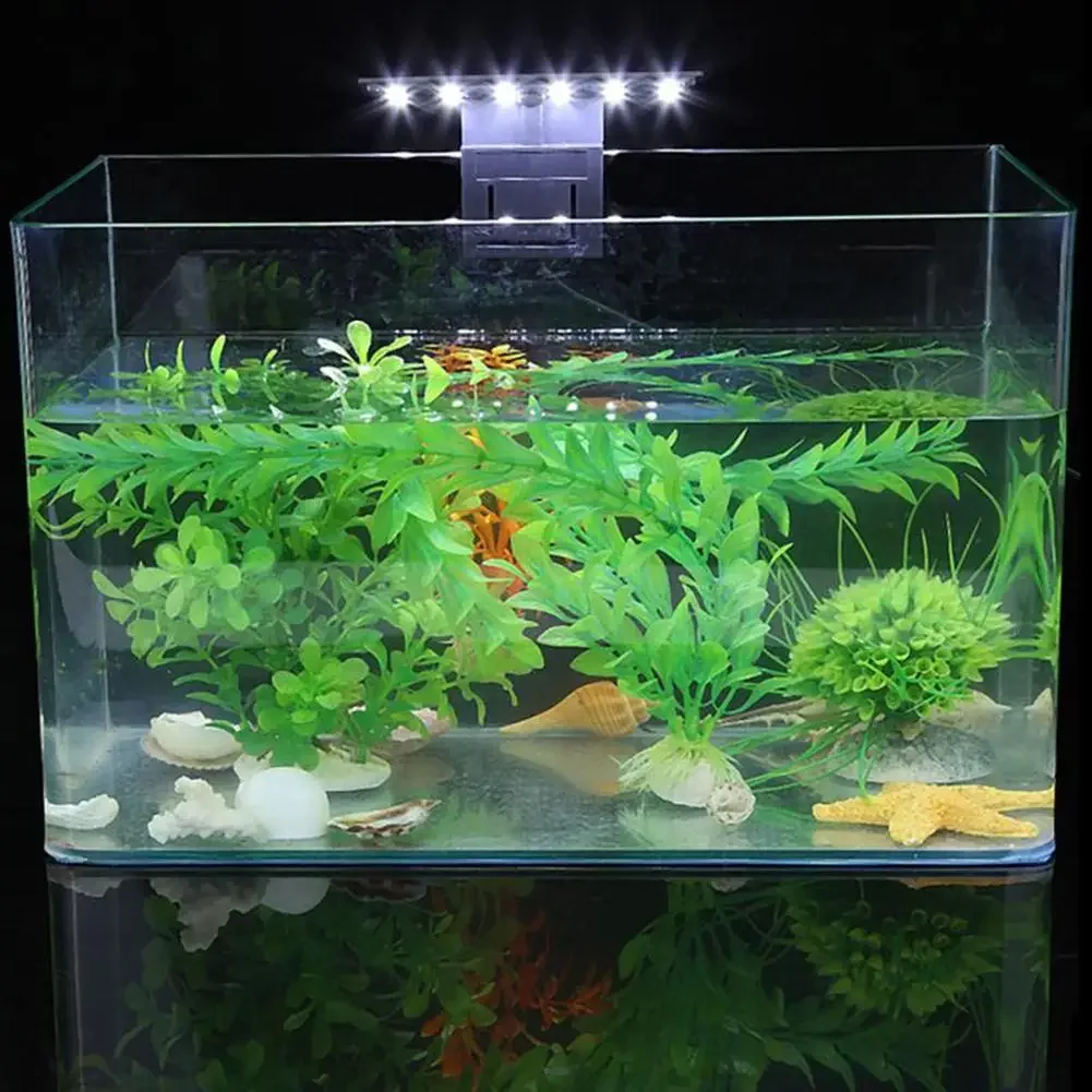 Luminária LED para Aquário 5W Branca e Azul com Clip - Imagem 2