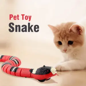 brinquedo de gato cobra com sensor