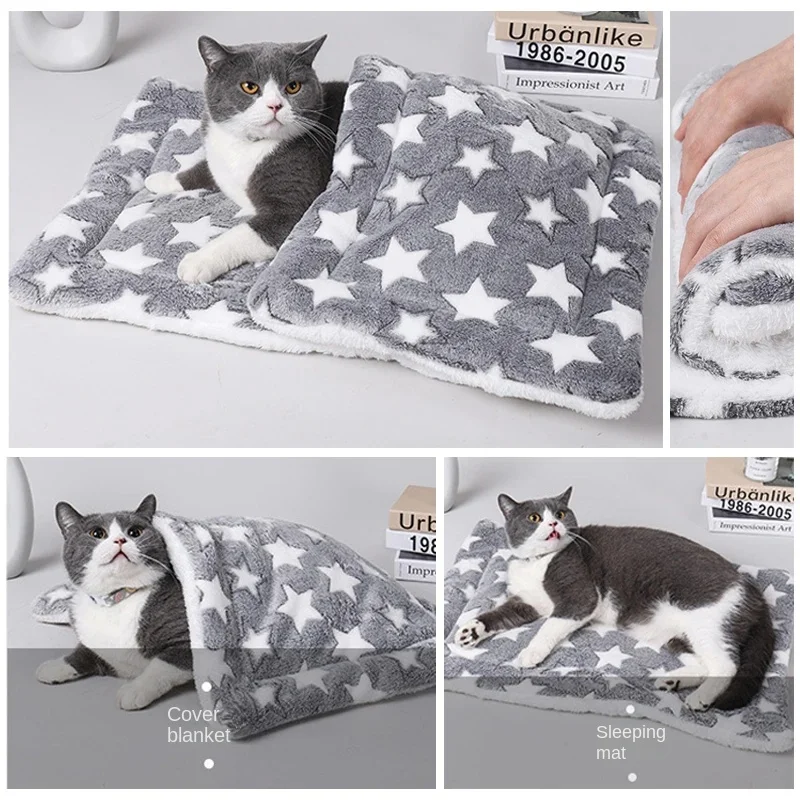 Colchonete para Cães e Gatos de Veludo Coral Antiderrapante Lavável - Image 5