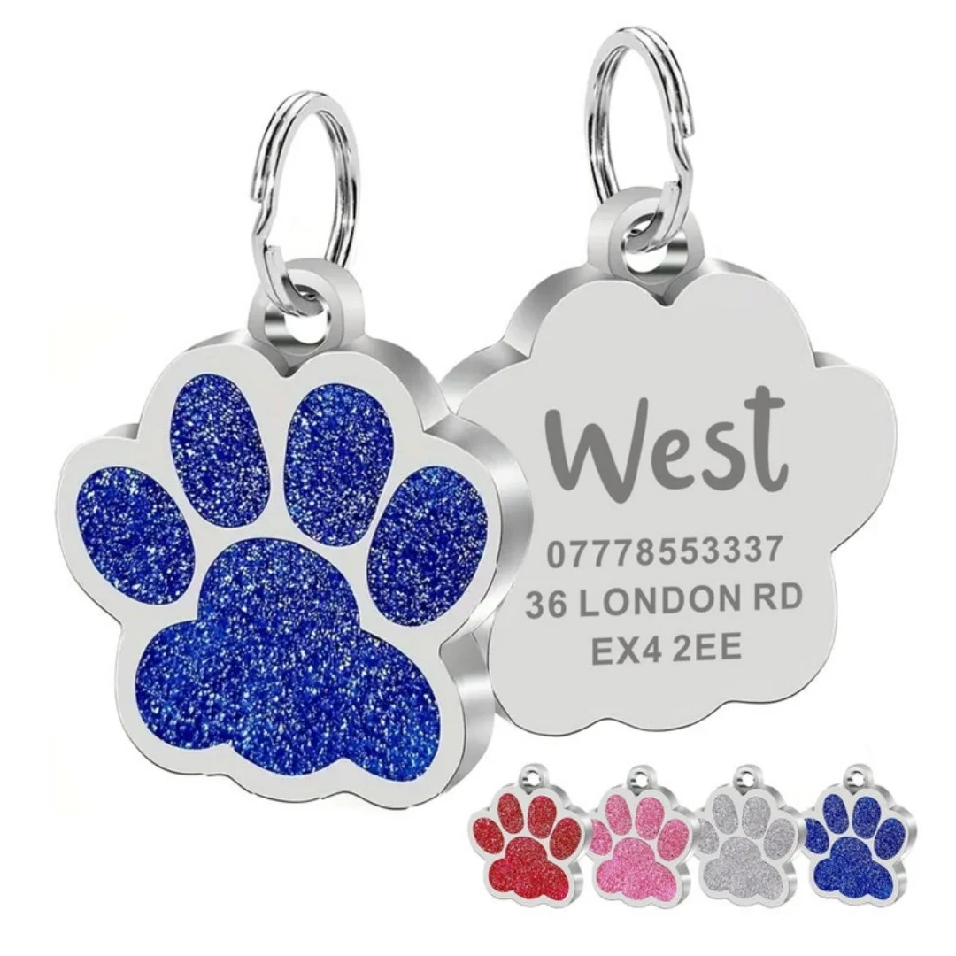 Plaquinha de Identificação para Cães e Gatos com Gravação Personalizada - Imagem 2
