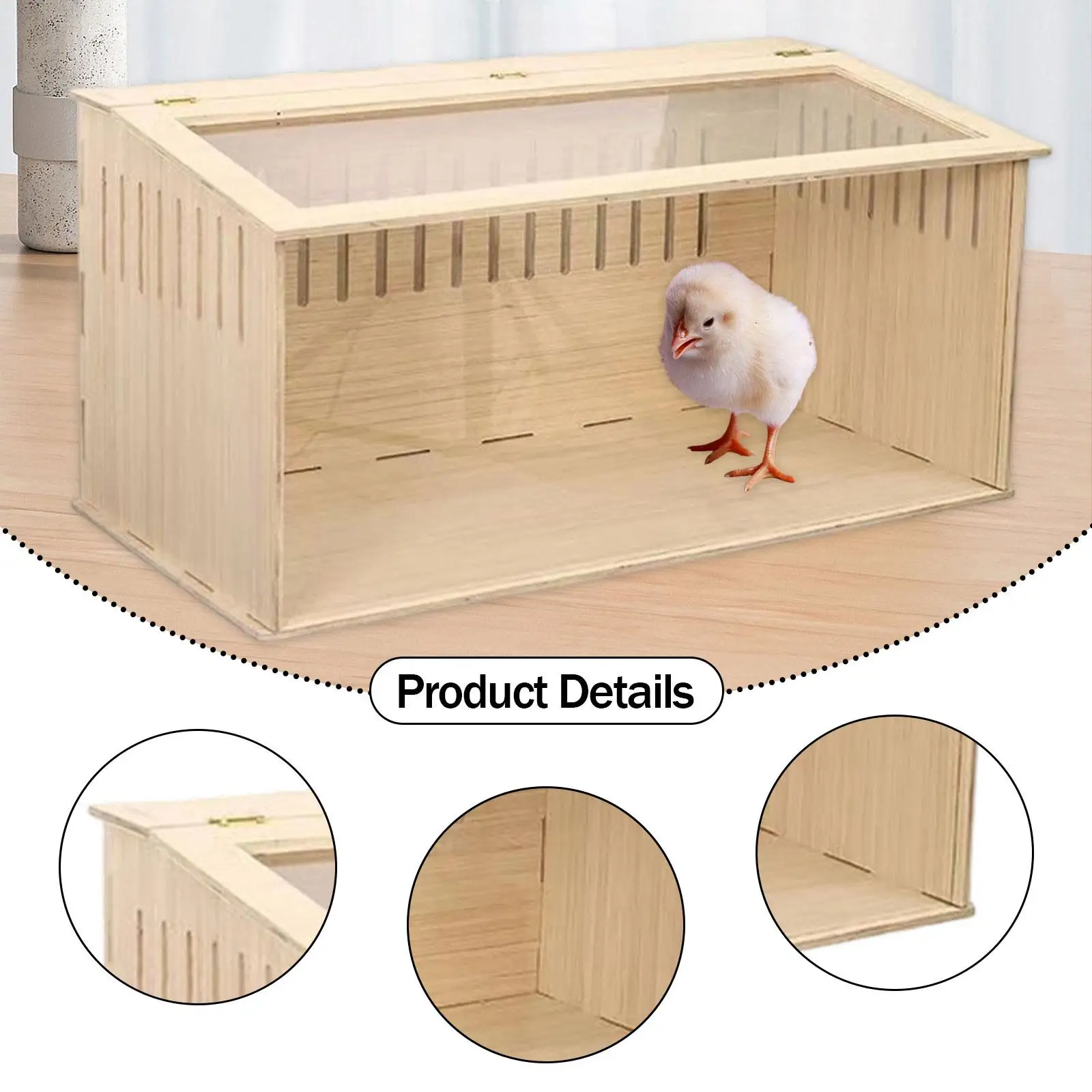 Habitat de Madeira para Hamster com Janela e Ventilação - Image 2