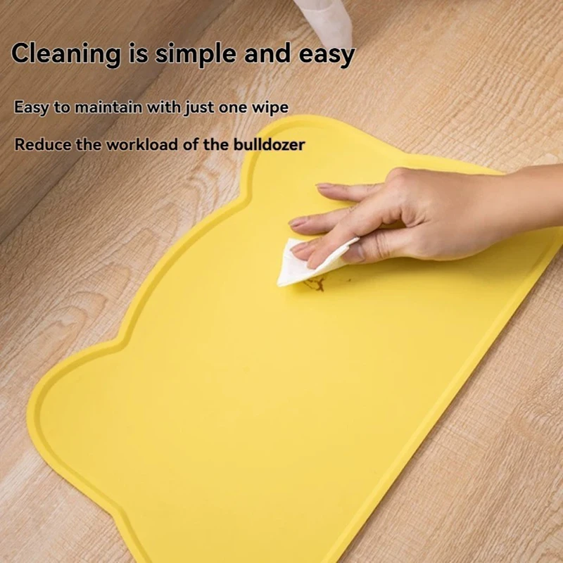 Tapete de Alimentação para Cães e Gatos de Silicone Antivazamento - Imagem 4