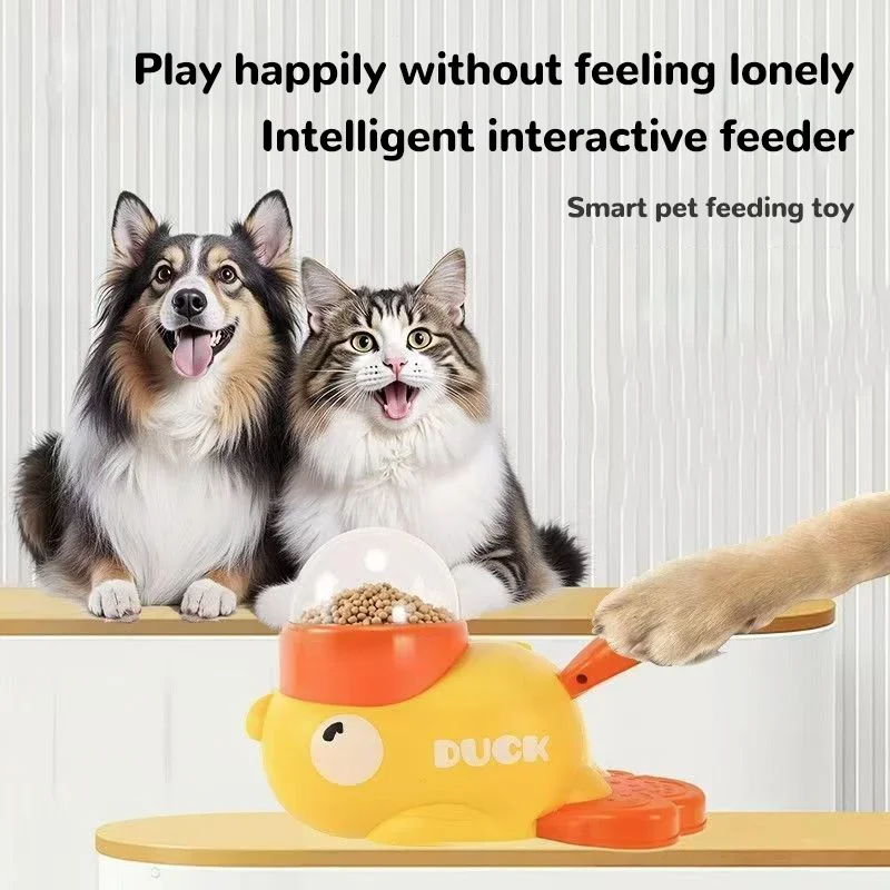 Alimentador Interativo para Cães e Gatos, Brinquedo Dispensador de Ração - Imagem 2
