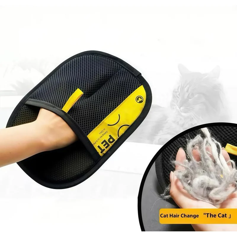 luva removedora de pelos para cães e gatos lavável