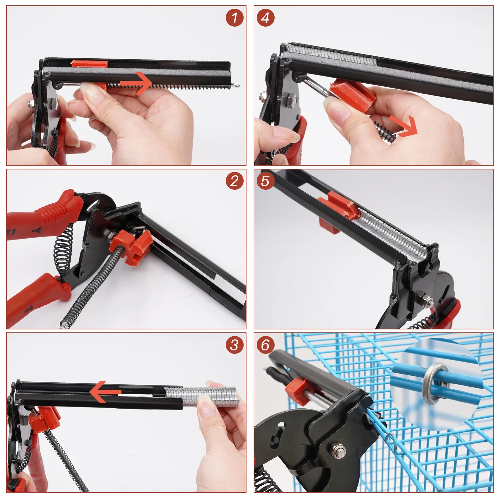 Alicate para Gaiolas de Aves e Roedores com 600 Grampos - Imagem 2