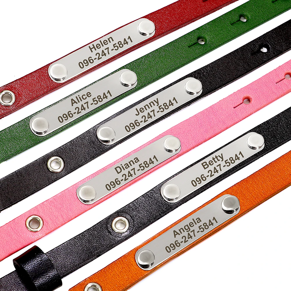 Coleira para Gatos e Cães Pequenos de Couro PU com Ajuste de 15-23 cm - Imagem 4