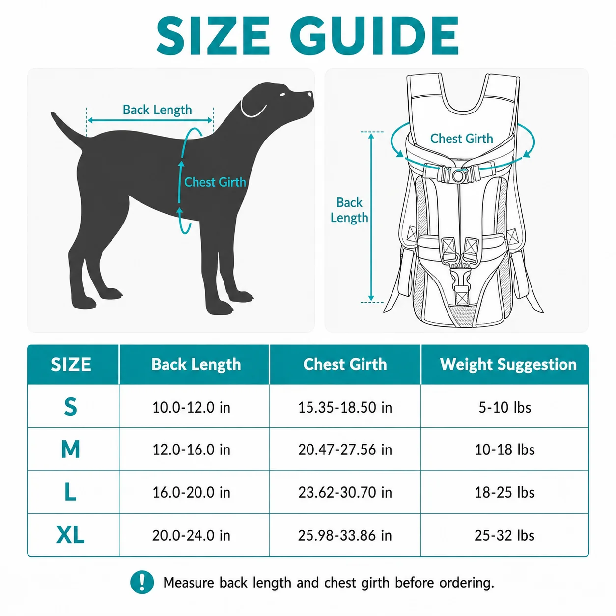 Mochila Frontal para Cães com Alças Ajustáveis e Abertura para Cauda - Imagem 4