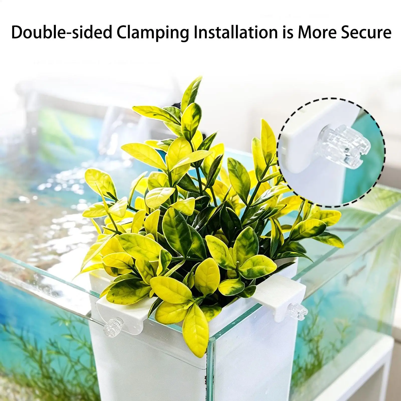 Suporte para Plantas de Aquário com Clipe para Cantos - Imagem 5