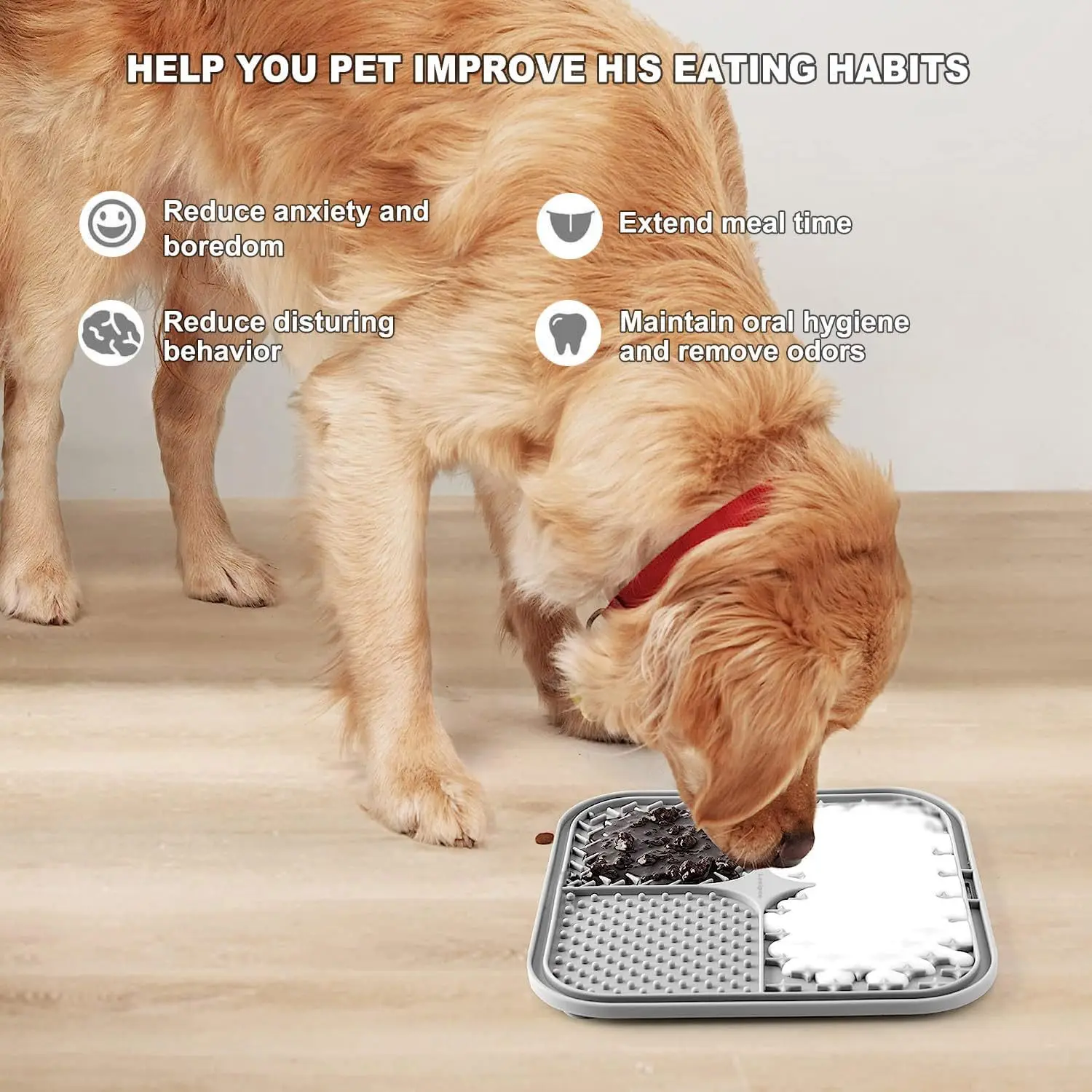Tapete de Silicone para Cães com Ventosas Antiderrapantes - Imagem 5