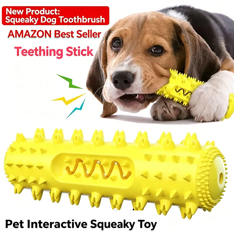 Brinquedo de TPR para Cães com Apito e Superfície Serrilhada - Imagem 5