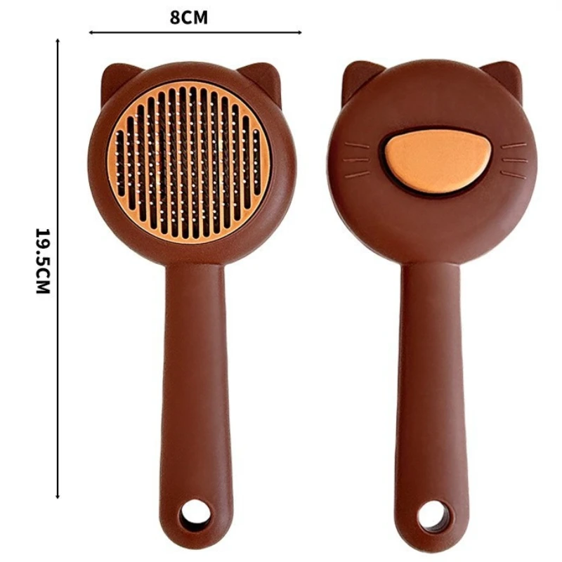 Escova de Pelos para Cães e Gatos com Liberação de Um Toque - Imagem 2