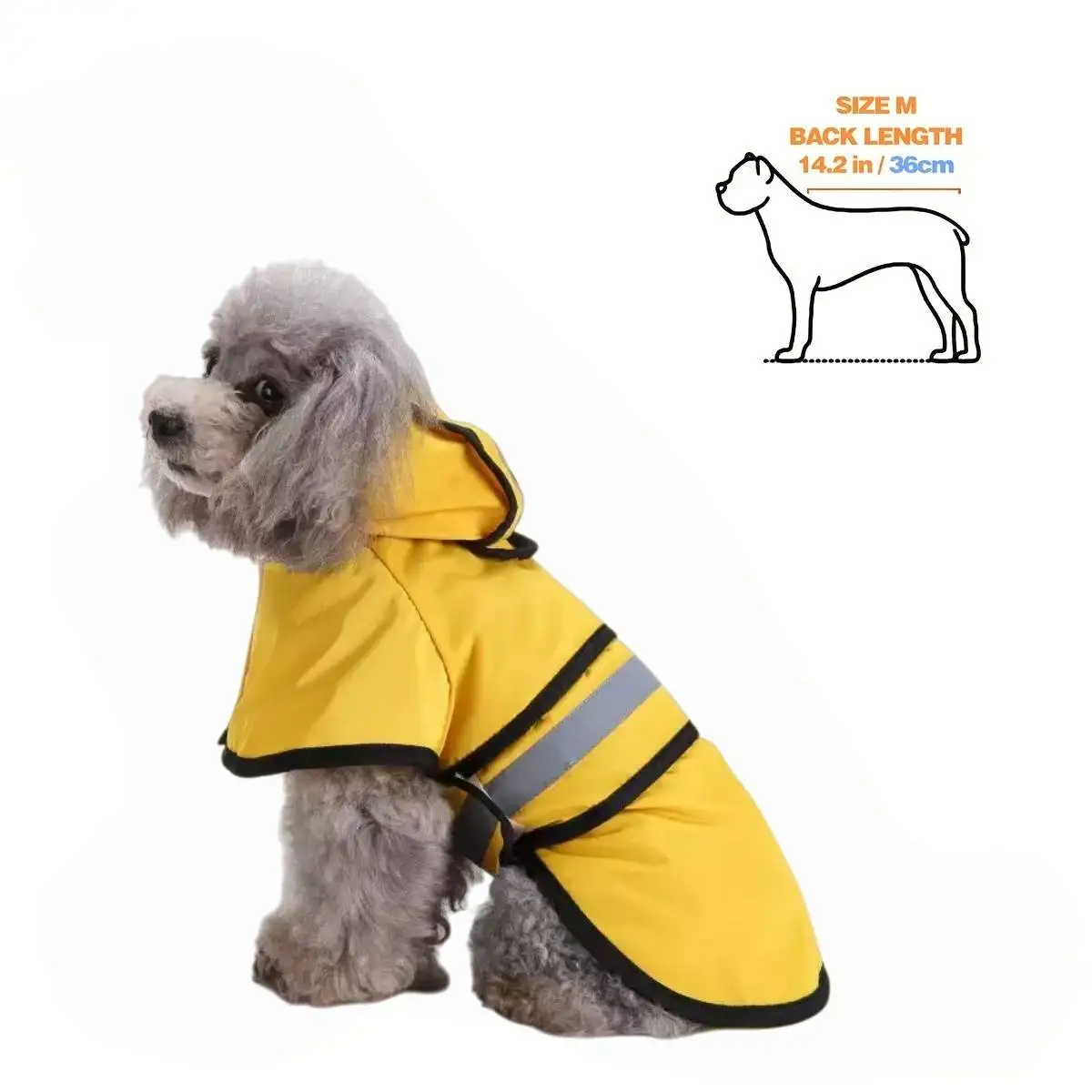 Capa de Chuva para Cães Ajustável e Leve com Refletor - Image 5