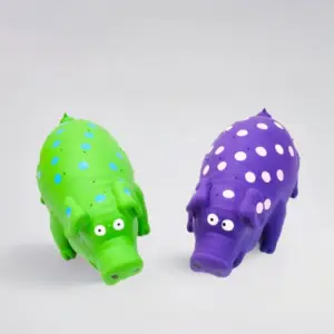 brinquedo de porco de látex para cães