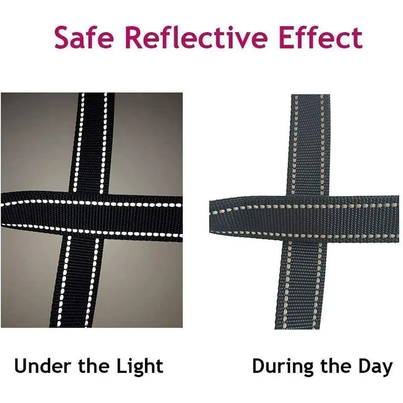 Guia para Cães e Gatos de Poliéster com Reflexo Noturno para Passeio - Imagem 6