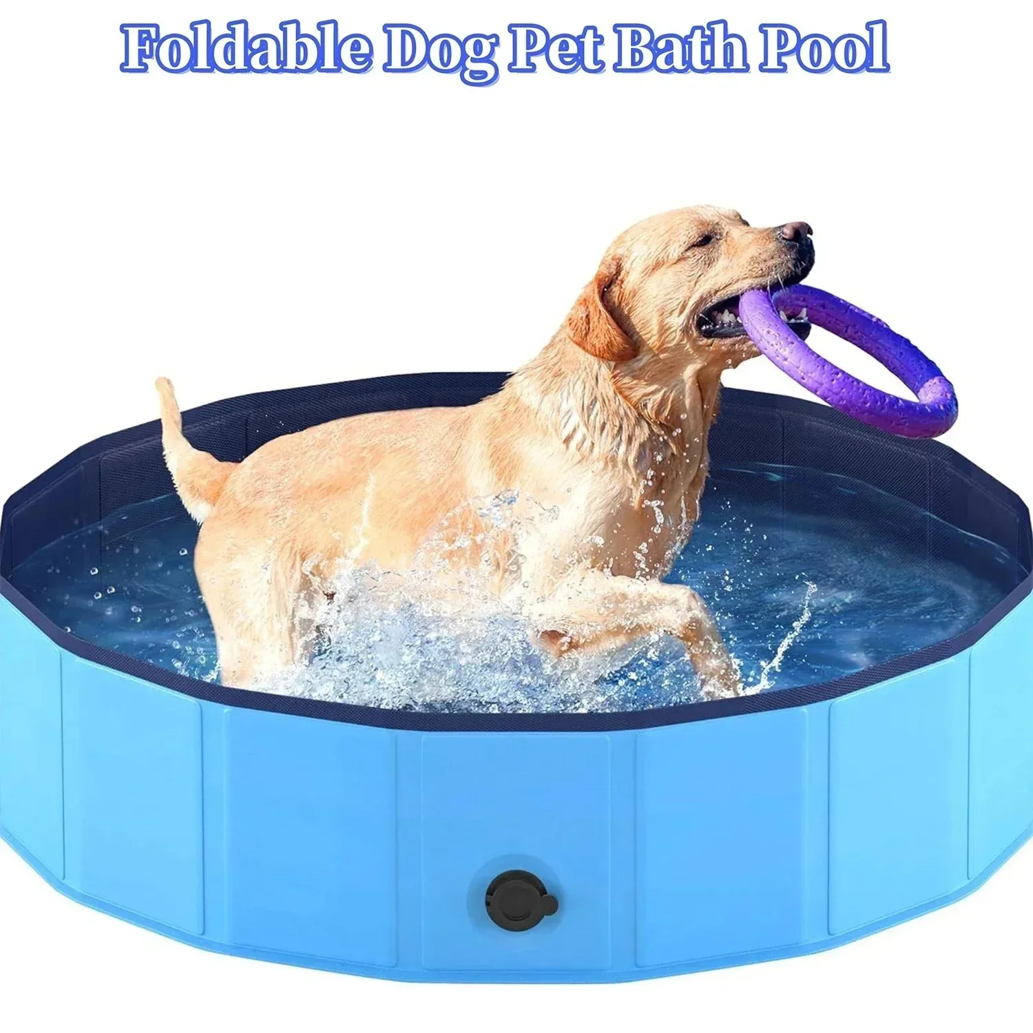Piscina Dobrável para Cães e Gatos Grande para Uso Externo - Image 2