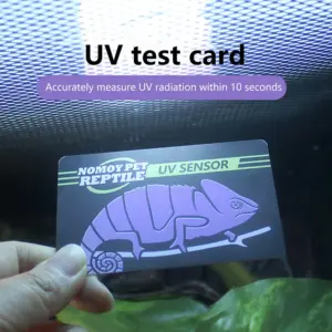 cartão de teste uvb para répteis
