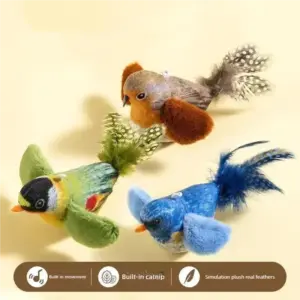 brinquedo interativo gato pássaro de simulação