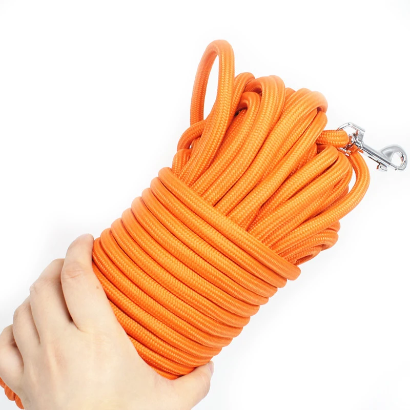 Coleira Guia para Cães de Nylon Resistente 5M/10M/15M com Mosquetão com Trava - Imagem 4