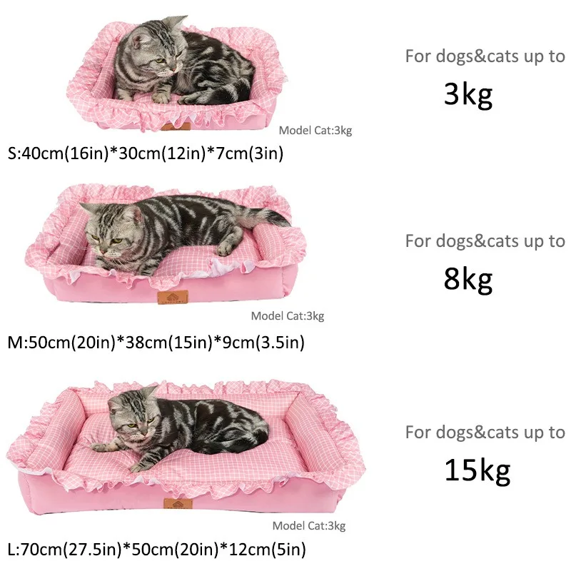Cama Sofá para Cães e Gatos Pequenos e Médios com Base Antiderrapante - Image 5