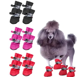 botas refletivas impermeáveis para cães