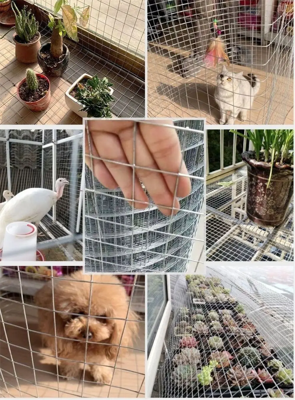 Tela de Proteção para Gatos e Cães Pequenos para Varandas e Escadas - Imagem 3