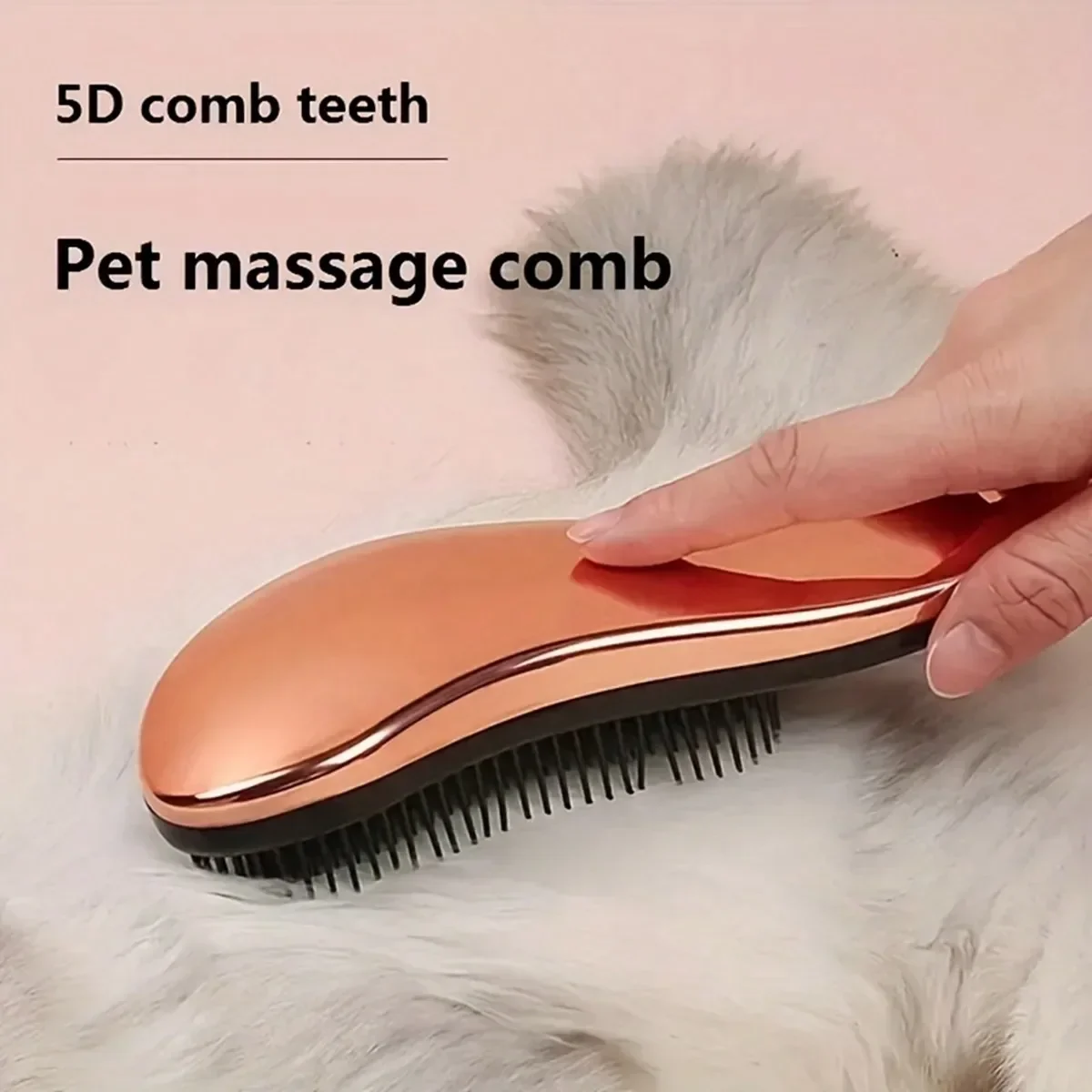 Pente Desembaraçador para Cães Galvanizado Leve e Portátil - Imagem 4
