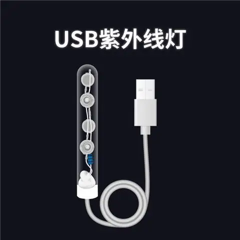 Lâmpada UV para Aquário USB 5V com Desinfecção da Água - Imagem 6