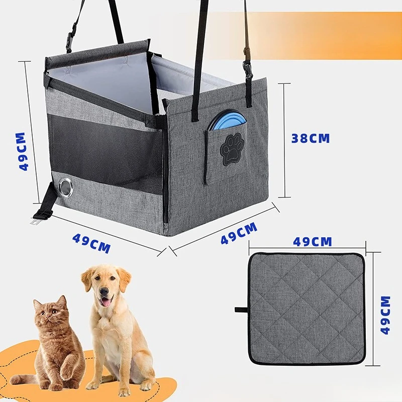 Assento Portátil para Cães com Protetor de Malha de Segurança - Imagem 5