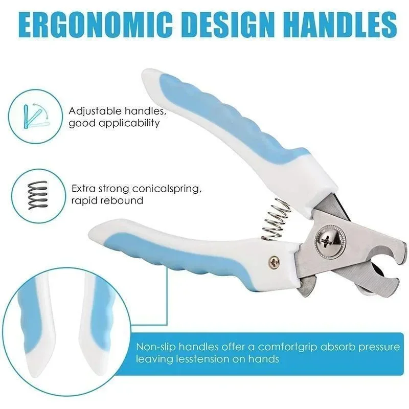 Cortador de Unhas para Cães e Gatos de Aço Inox com Mola Durável - Imagem 2