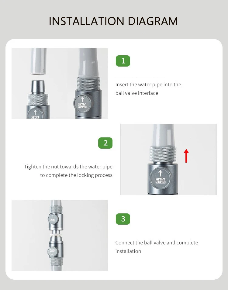 Conector Rápido para Aquário 12/16mm com Válvula Reguladora - Imagem 5