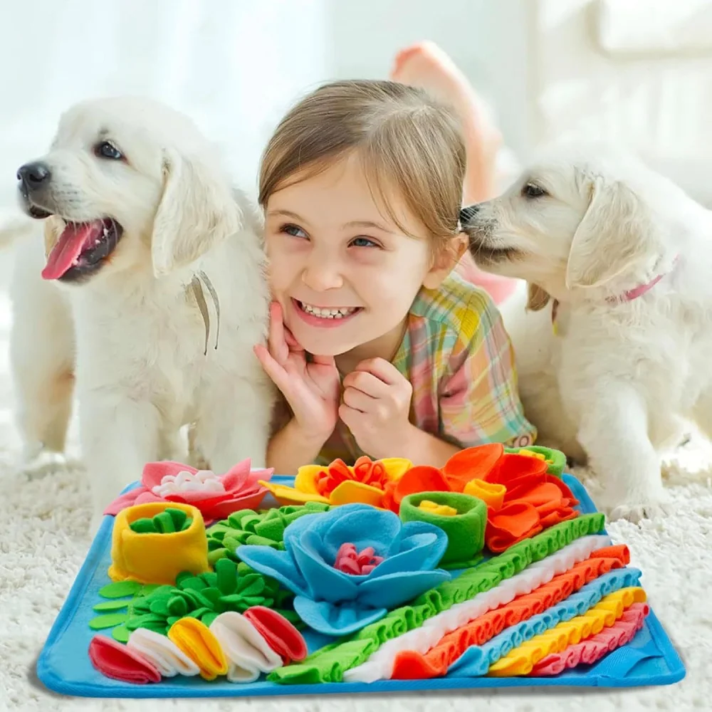 Tapete de Alimentação Lenta para Pets de Fleece com Treinamento Olfativo - Imagem 5