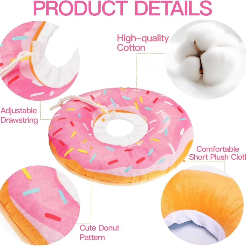Coleira Elizabetana Gato Ajustável Tipo Donut Macio Leve - Imagem 5