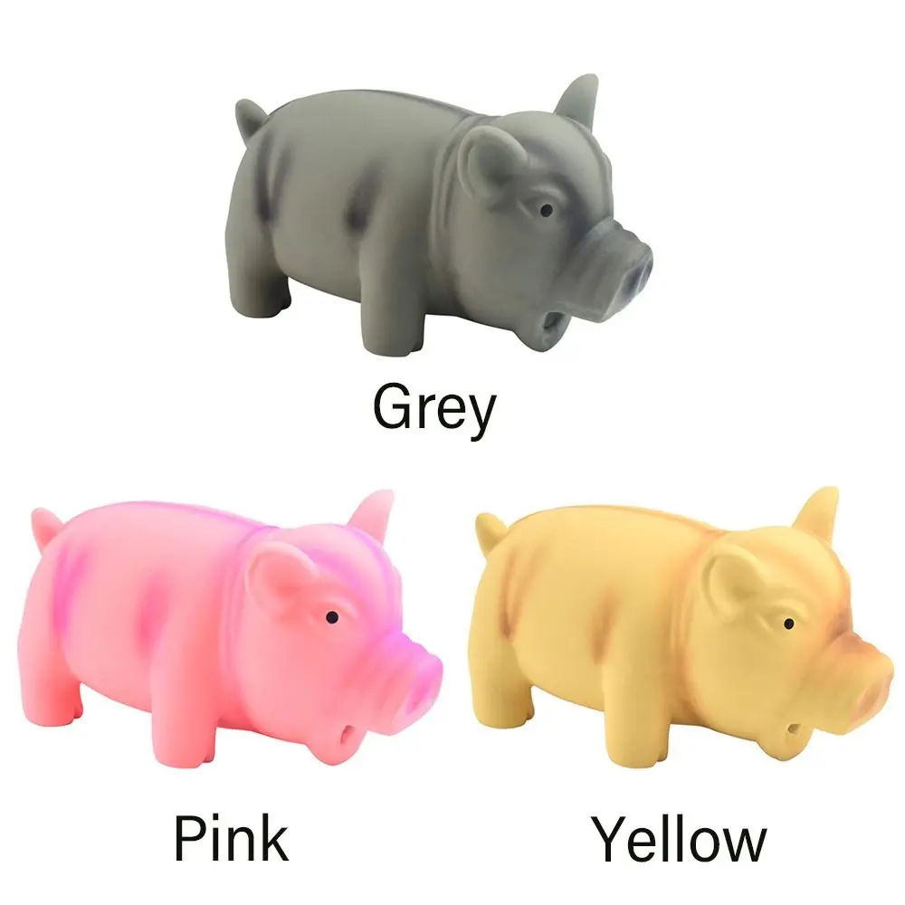 Brinquedo de Látex para Cães com Som de Porco 16 cm para Mastigar - Imagem 5