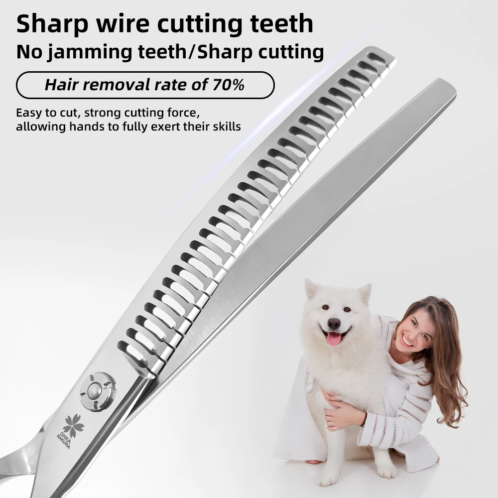 Tesoura para Tosa de Cães Fishbone Aço VG10 7.25/7.5 Pol. - Imagem 2