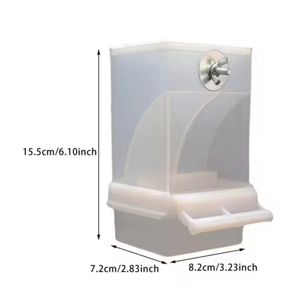 Comedouro Antiderramamento Transparente para Papagaios, Durável e Fácil de Usar - Imagem 5