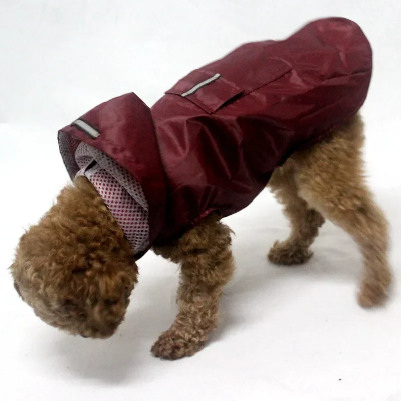 Capa de Chuva para Cães com Capuz e Faixa Reflexiva - Imagem 4