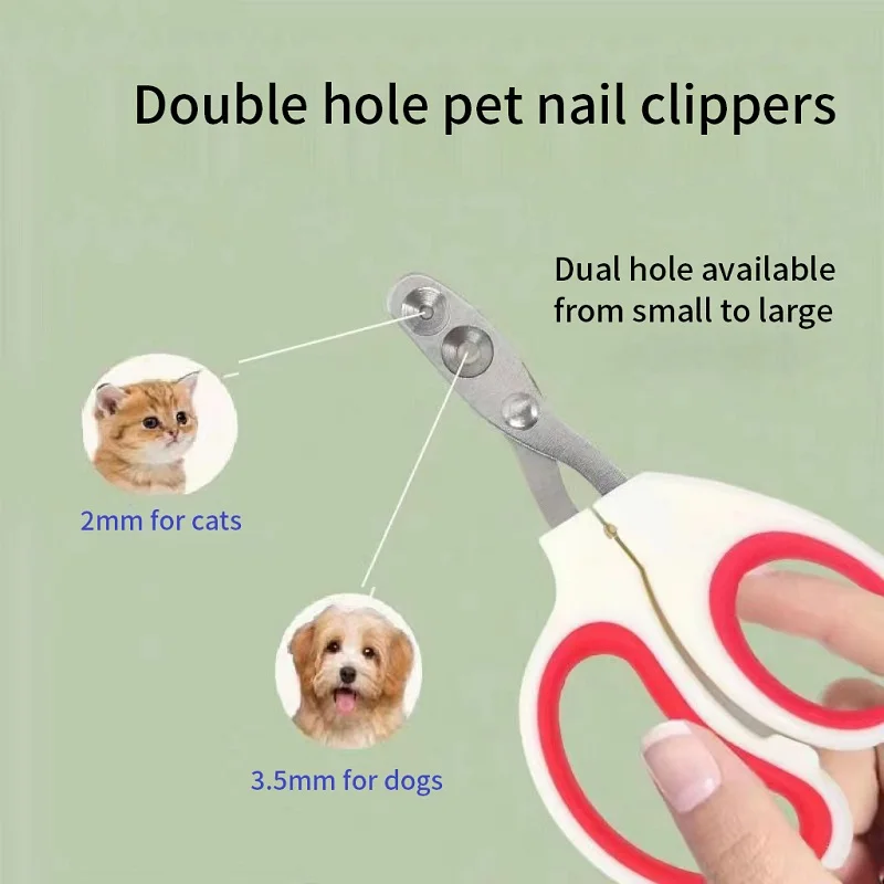 Cortador de Unhas para Cães e Gatos Pequenos de Aço Inoxidável - Imagem 2