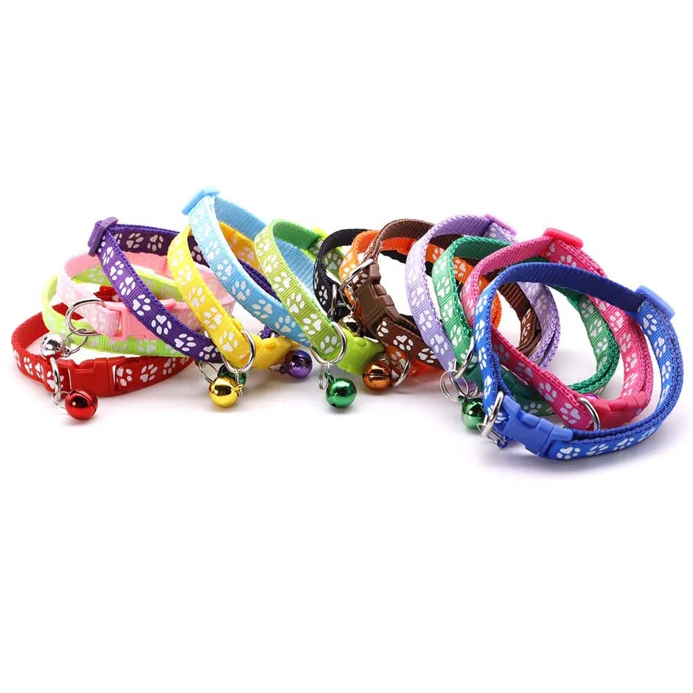 Coleira de Nylon para Gatos e Cães Pequenos Ajustável com Sino - Imagem 5