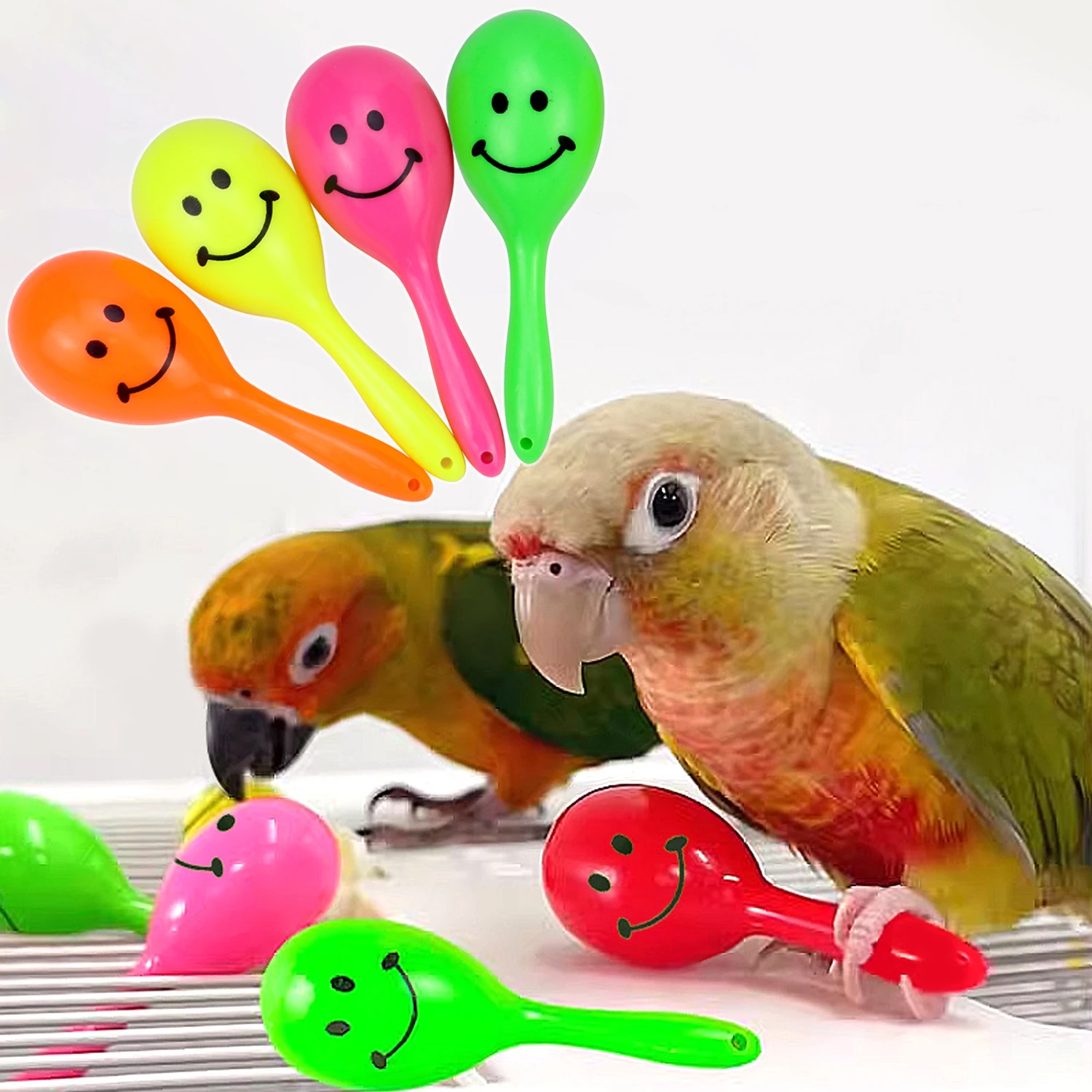 Chocalho para Pássaros de Plástico com 5 Peças Cores Sortidas - Imagem 2