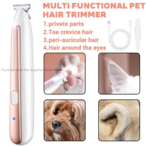aparador de pelos para patas de cães e gatos com led