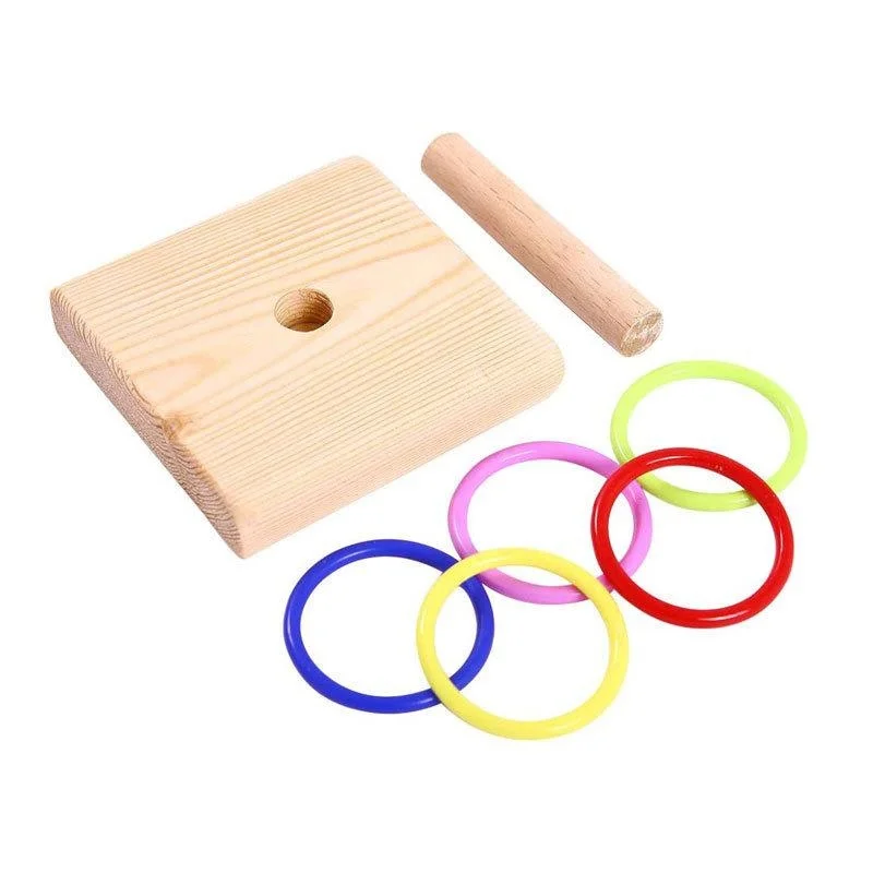 Brinquedo de Anel para Pássaros de Madeira e Plástico para Treinamento - Imagem 3