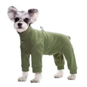 macacão de fleece térmico para cães pequenos